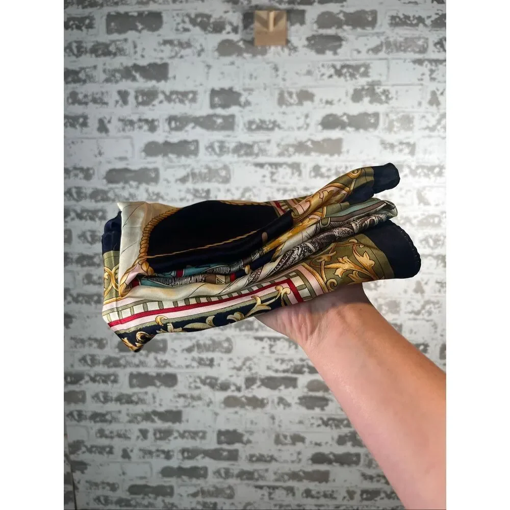 Club 7 echo | vintage square silk scarf vintage sailor coastal vibe